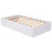 Twin Size Platform Storage Bed With 3 Drawers - White Hearth and Haven