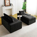 Modular Sofa, Convertible Twin Seat With Chaise Lounge Home Essentials
