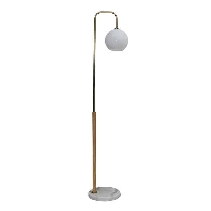 Tall Corner Floor Lamp For Living Room - White Ashcroft Furniture