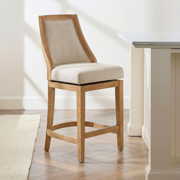 Swivel Counter Stool - Honey Oak New Ridge Home