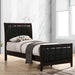 Twin Panel Bed With Headboard And Tapered Legs - Brown Furniture Max