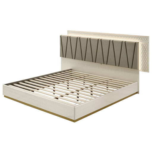Stanley - Bed With LED Upholstered Headboard Matrix Furniture Group