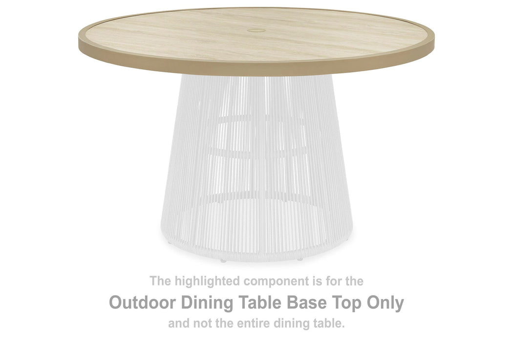 Orchard Beach - Round Dining Room Table Top - Beige Signature Design by Ashley®
