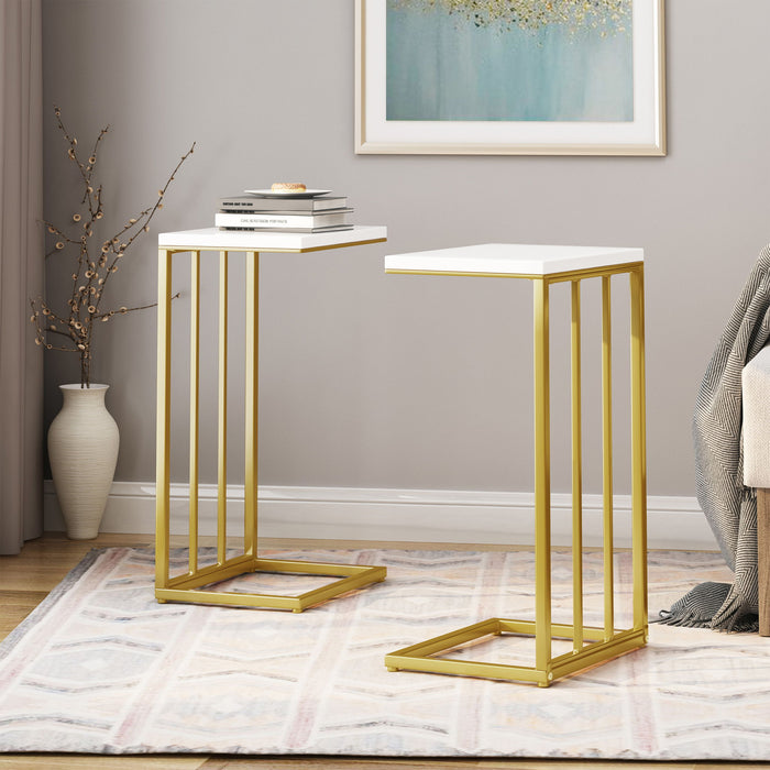 Modern Glam C - Shape End Table Noble House