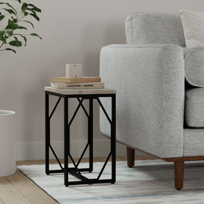Selma - Handcrafted Metal And Wood Accent Table Simpli-Home