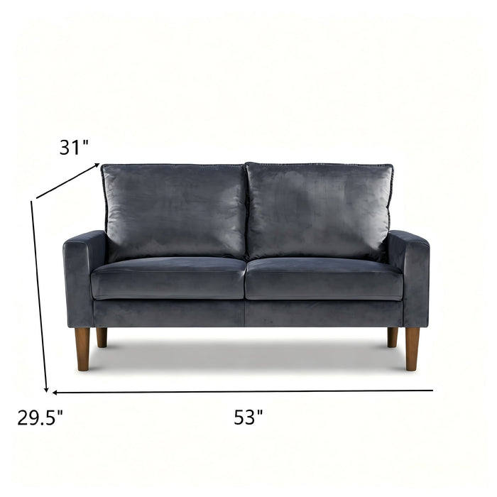 Upholstered Loveseat Sofa, 2 Seater Couch For Living Room Apartment US Pride