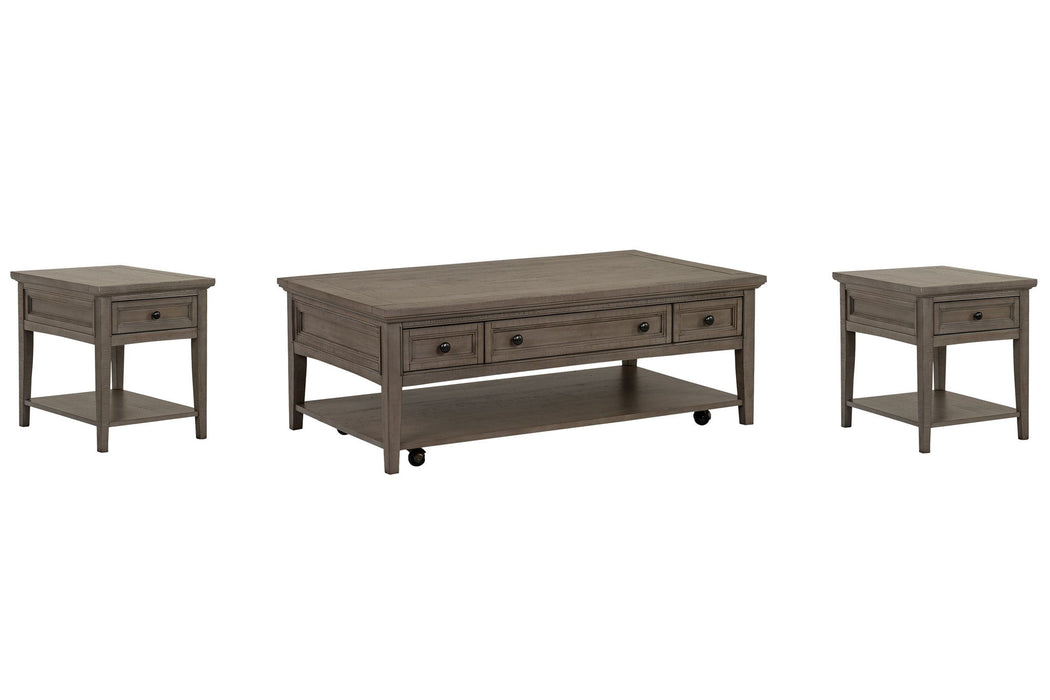 Paxton Place - Rectangular Caster Cocktail Table Set Magnussen Furniture