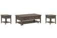 Paxton Place - Rectangular Caster Cocktail Table Set Magnussen Furniture