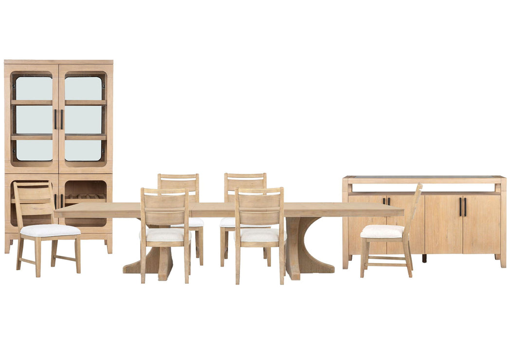 Somerset - Extendable Trestle Dining Table Set Magnussen Furniture