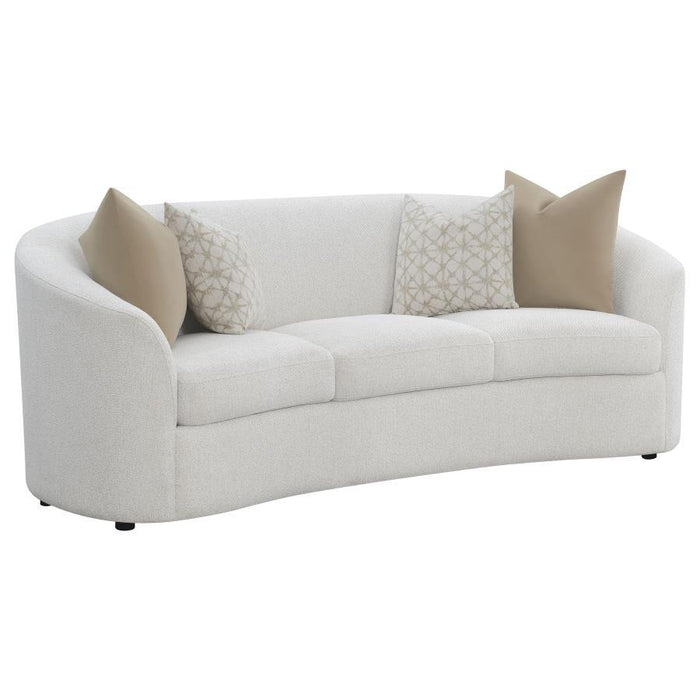 Rainn - Boucle Upholstered Sloped Arm Sofa Set