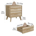 Medieval Double Drawer Bedside Table Home Essentials