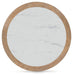 Camdill - Round Cocktail Table - Light Brown / White Signature Design by Ashley®