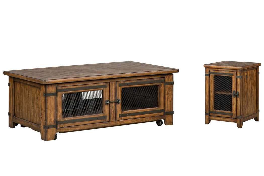 Chesterfield - Lift Top Storage Caster Cocktail Table Set Magnussen Furniture