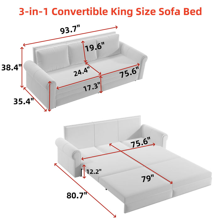 Chesterfield Sofa & Pull Out Bed Home Essentials