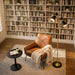 Axis - Floor Lamp With 4 Way Switch Double Spots With Base - Black / Gold Ashcroft Furniture
