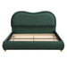 Upholstered Platform Bed Frame With Curved Headboard Home Essentials