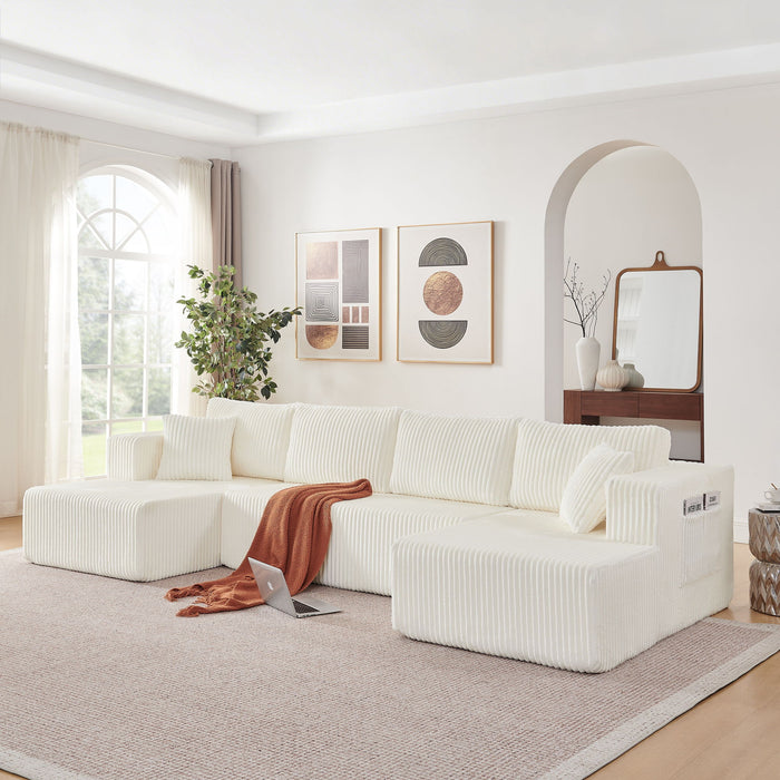 U - Shaped Modular Sectional Sofa For Living Room Home Essentials