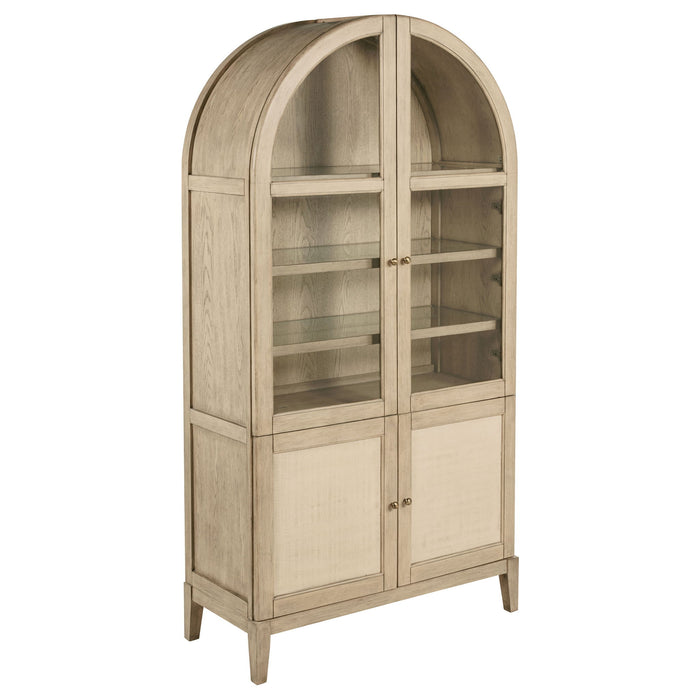 Kimpton - 4 Door Dining Display Cabinet - Beige Furniture Max