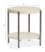 Jennings - Round End Table - Edgecomb Gray And Weathered Antique Nickel Magnussen Furniture