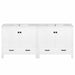 Bathroom Vanity With Sink, Soft Close Doors, Double Storage Shelves & Divided Drawer Ample Storage - White Hearth and Haven