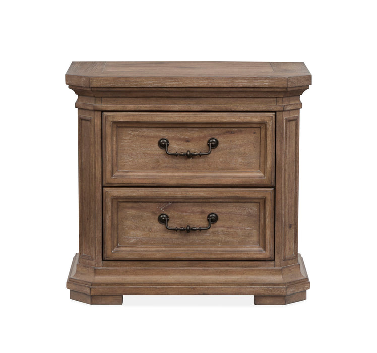 Adler Court - Drawer Nightstand - Florentine Walnut Magnussen Furniture
