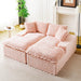 Double Chaise Lounge With Full Compressed Sponge Home Essentials