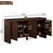 Sideboard Buffet Cabinet With Adjustable Shelves Home Essentials