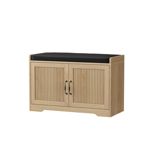 Entryway Shoe Bench With Double Doors Home Essentials