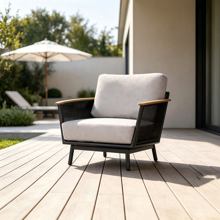 Chair With Armrests - Black / Black Multi Home Essentials
