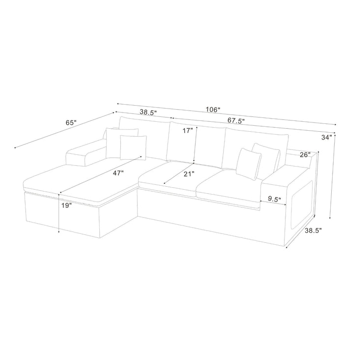 Compressed Sectional Home Essentials