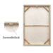 Framed Wall Art, Textured Canvas Painting With Accents, Decor For Living Room (Set of 2) - Antique White Daily Nest