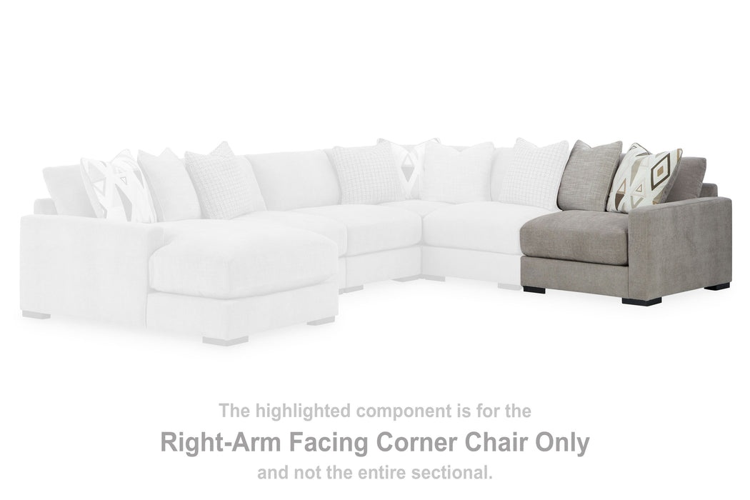 Aslan Court - Raf Corner Chair - Pebble
