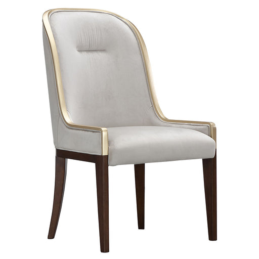 Houston - Dining Side Chair (Set of 2) - Porcini / Walnut Michael Amini