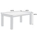 Dining Table - Charcoal / White / Charcoal Home Essentials