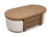Hayden - Lift Top Storage Cocktail Table With Casters And Two Upholstered Stools - Golden Oat Magnussen Furniture