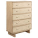 Kimpton - 5 Drawer Bedroom Chest - Beige Furniture Max