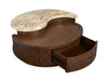 McPherson - Round Cocktail Table With Casters - Burnt Umber Magnussen Furniture