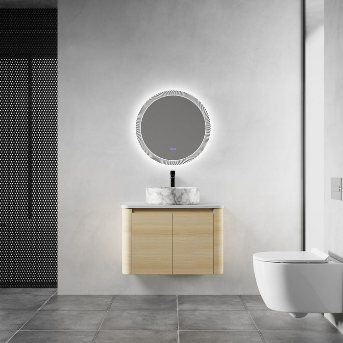 Mounted Bathroom Vanity & Art Sink & 2 Soft Close Doors Home Essentials