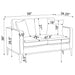 Saba - Cushion Back Loveseat With Pillow Top Arms - Light Gray Furniture Max