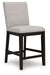 Neymorton - 5 Pc. - Rectangular Dining Room Counter Table, 4 Barstools - Dark Grayish Brown Signature Design by Ashley®