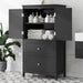 Bathroom Storage Cabinet With 2 Doors And Drawers, Adjustable Shelf Hearth and Haven