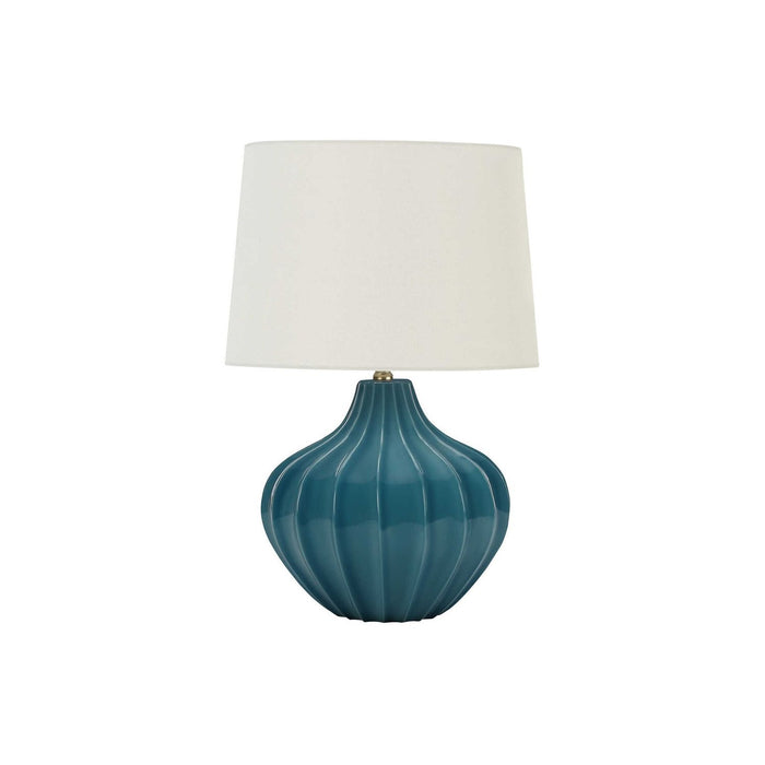 Lighting, Table Lamp, Ceramic, Transitional - Blue 8th Street