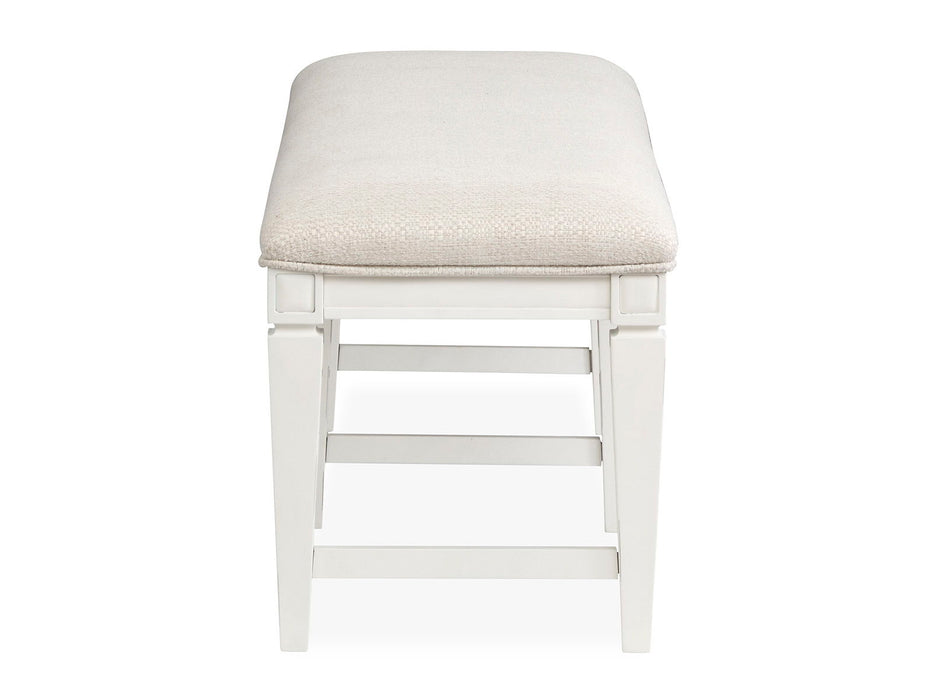 Willowbrook - Upholstered Bench - Egg Shell White Magnussen Furniture