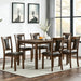 Modern Dining Table Set With Upholstered Chairs Home Essentials
