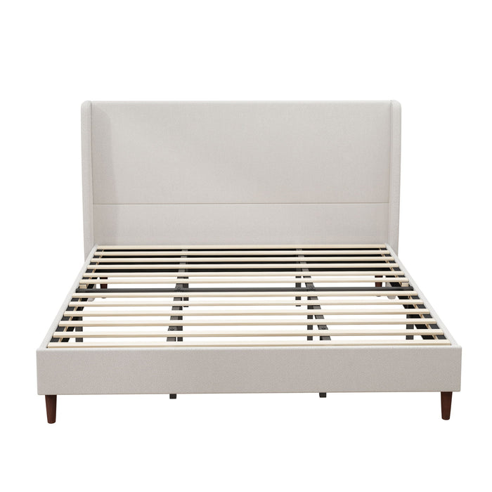 Upholstered Bed & High Headboard Design Home Essentials