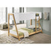 Fjord - Twin Over Twin Bunk Bed, Fits Standard Mattresses - White / Natural Furniture Max
