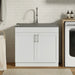 Modern Shaker All-In-One Laundry Utility Sink And Cabinet With Pull-Out Faucet Simpli-Home
