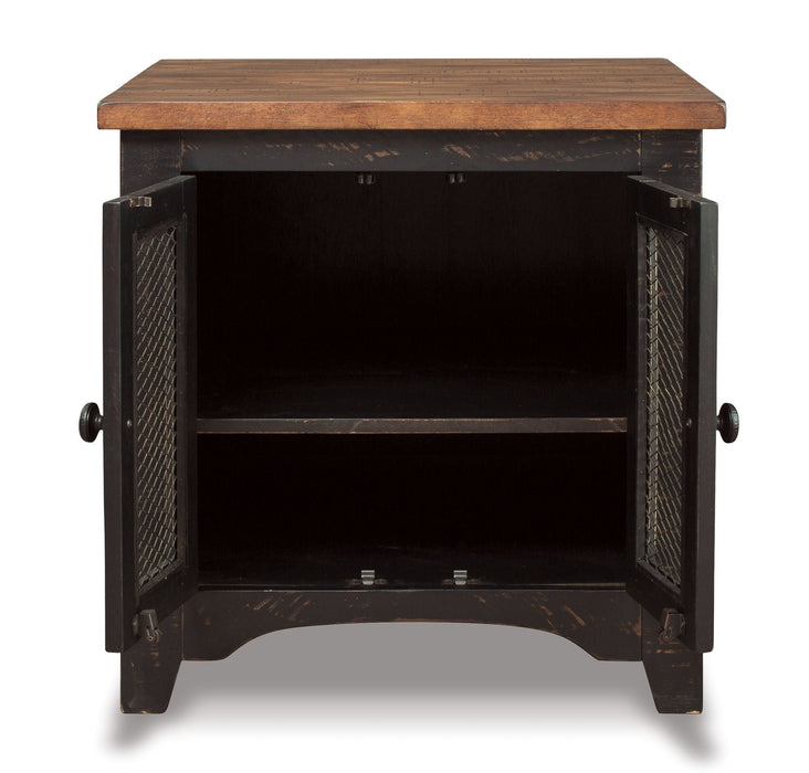 Valebeck - Rectangular End Table - Black / Brown Signature Design by Ashley®