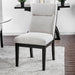 2 Tone Chairs With Tapered Legs (Set of 2) - Beige / Black / Black Home Essentials