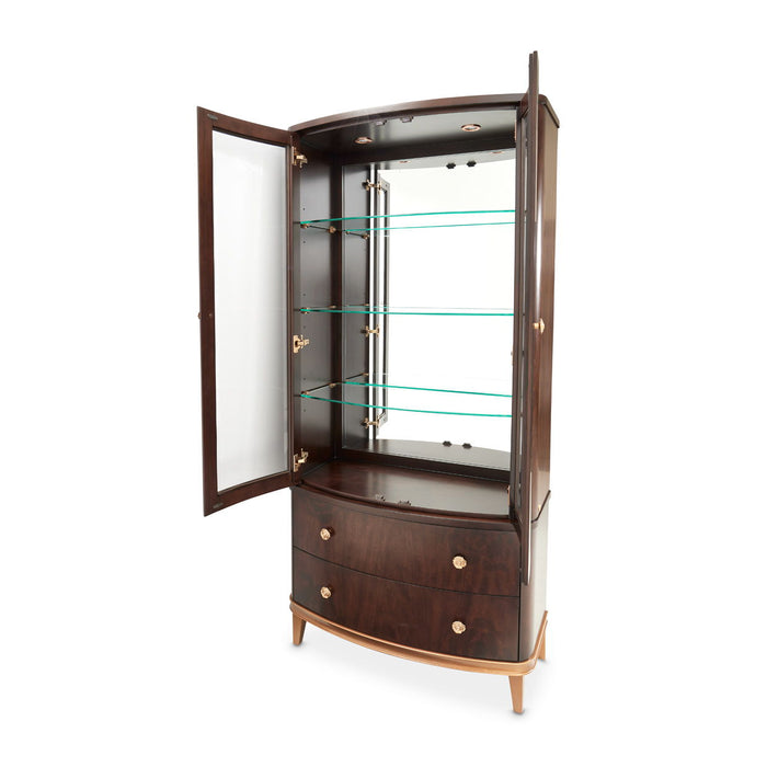 Camellia Field - Display Cabinet - Dark Brown